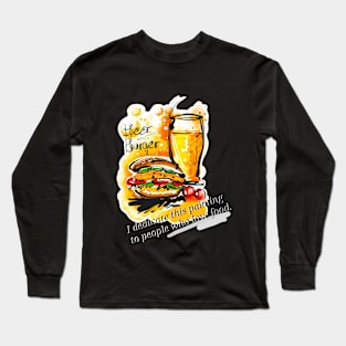 Hamburgers and beer Long Sleeve T-Shirt